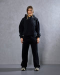 THE CORE OVERSIZED HOODIE - BLACK
