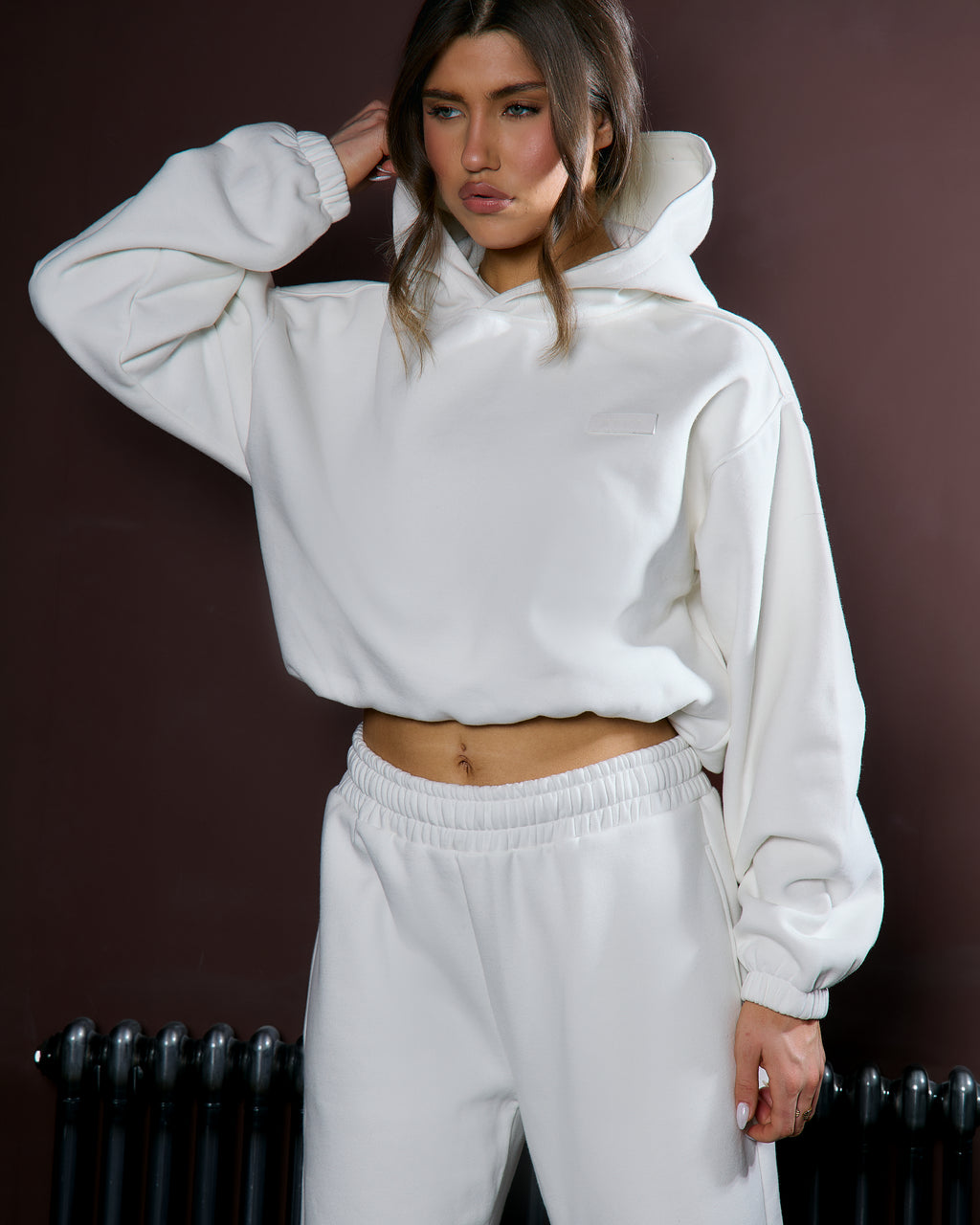 THE CORE OVERSIZED HOODIE - CREAM