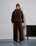 THE CORE OVERSIZED HOODIE - ESPRESSO