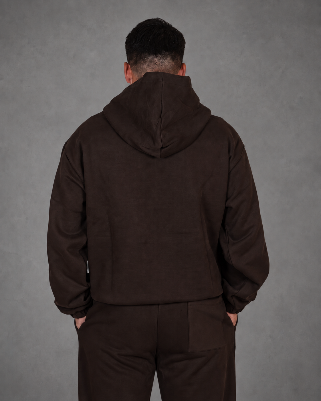 THE CORE OVERSIZED HOODIE - ESPRESSO