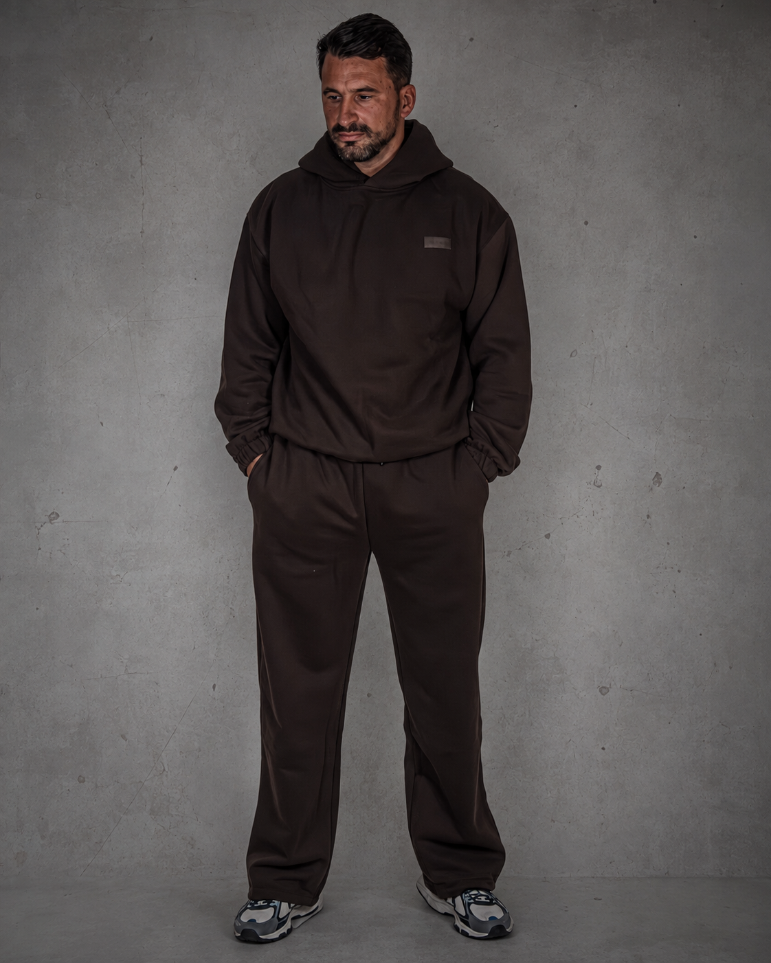 THE CORE OVERSIZED HOODIE - ESPRESSO