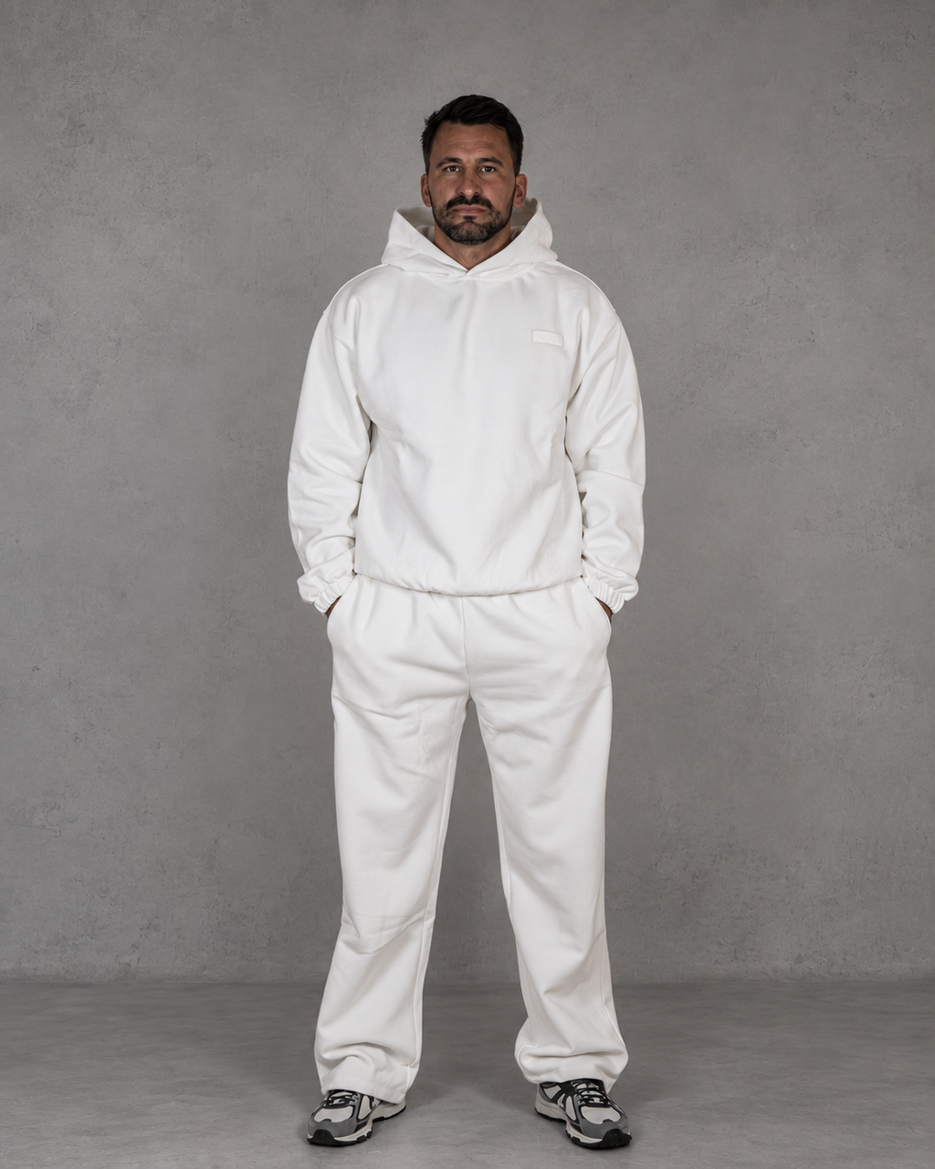 THE CORE OVERSIZED HOODIE - CREAM