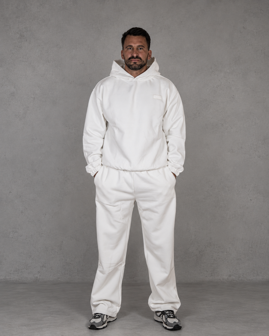 THE CORE OVERSIZED HOODIE - CREAM