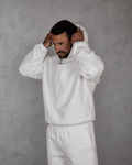 THE CORE OVERSIZED HOODIE - CREAM