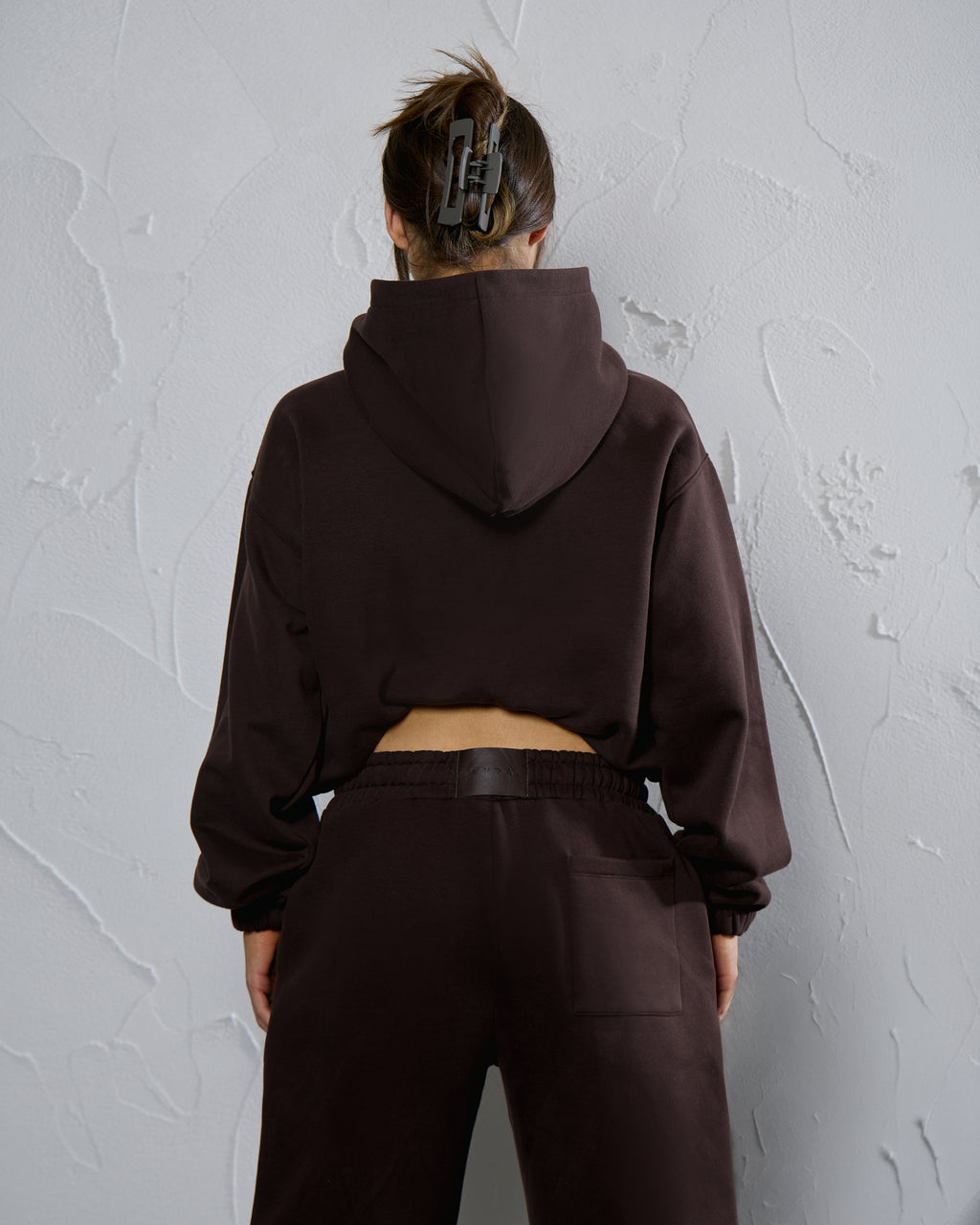 THE CORE OVERSIZED HOODIE - ESPRESSO