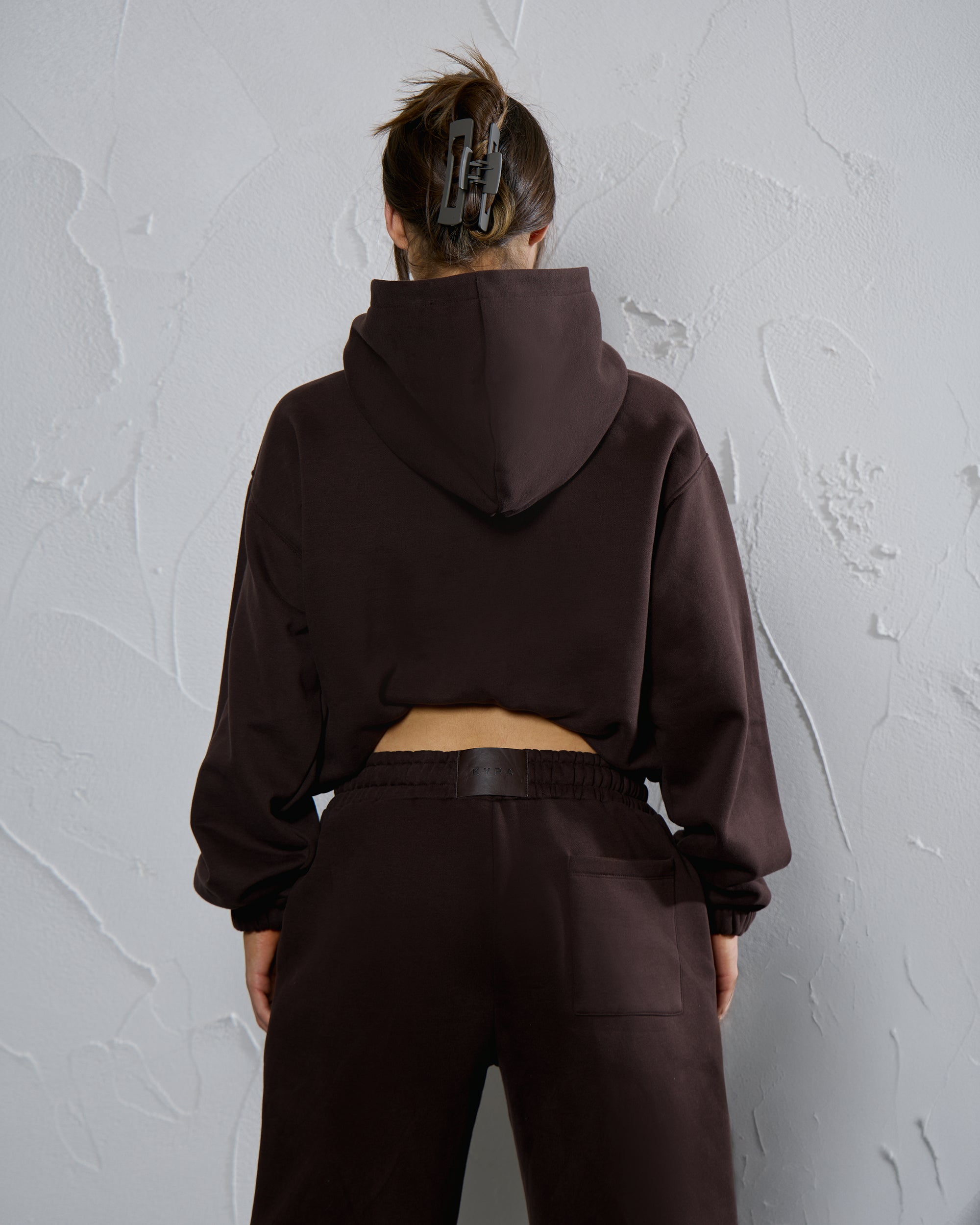 THE CORE OVERSIZED HOODIE - ESPRESSO